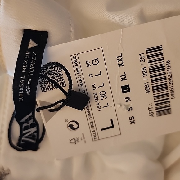 NWT Zara Voluminous Satin Effect Dress, Size L - Picture 15 of 15